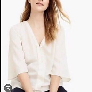 J. Crew hammered silk blouse